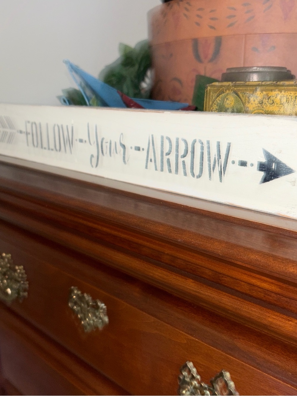 Inspirational Wall Sign - Cream and Black